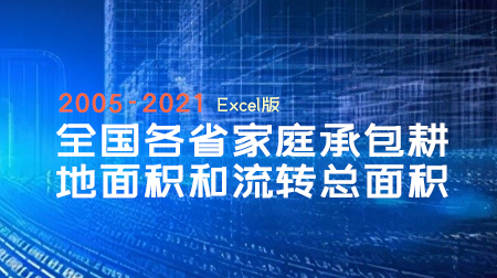 全国各省家庭承包耕地面积和流转总面积 （2005-2021）