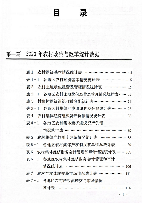 中国农村政策与改革统计年报-Excel+PDF（2006-2023年）