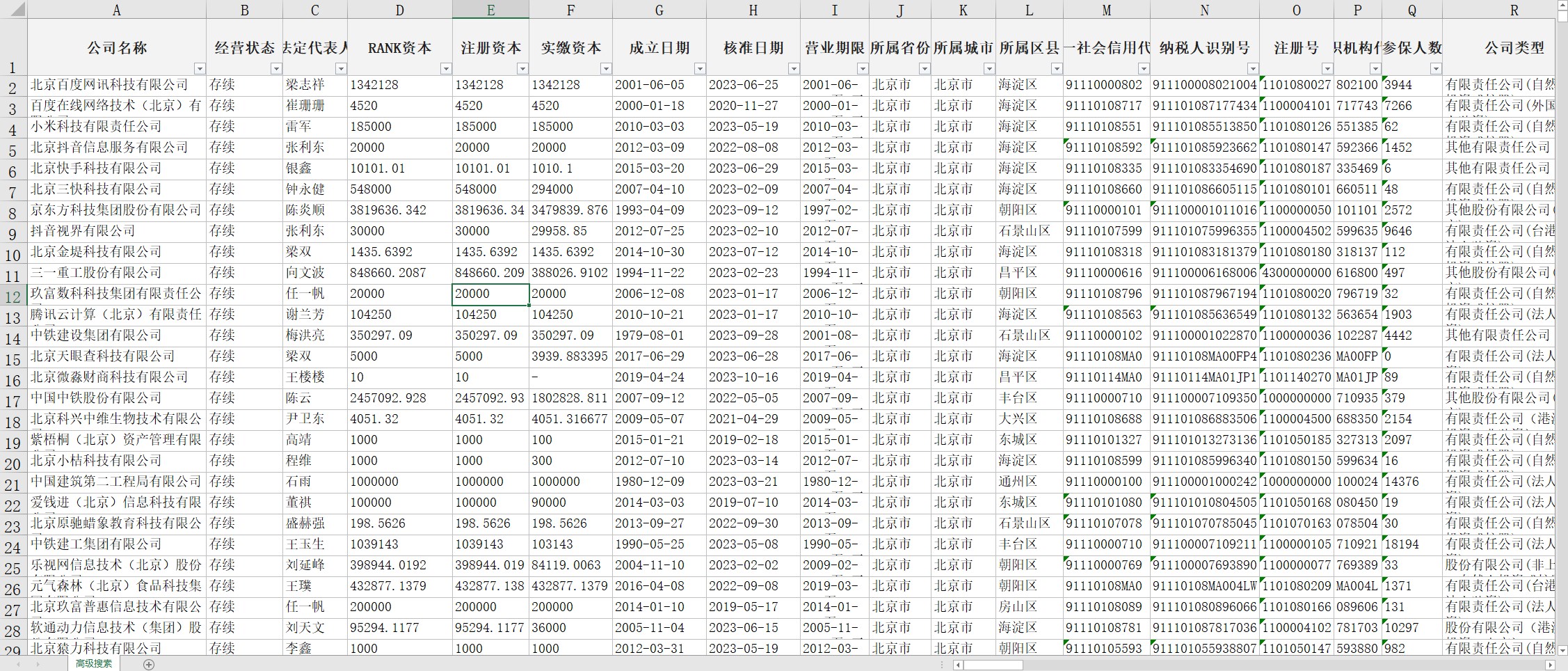 全国高新技术企业库 收录50多万条 截至2023年11月